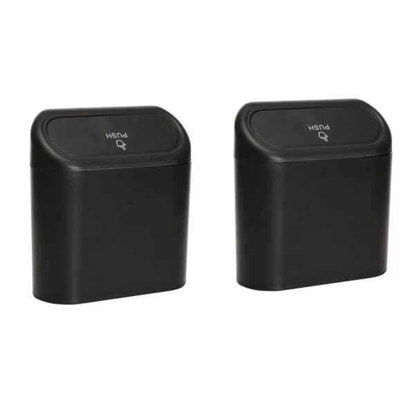 Car Trash Can with Lid, Hanging, Mini with Lid, Push-on Design Car Trash Can, Portable Hanging Mini Trash Can for Cars