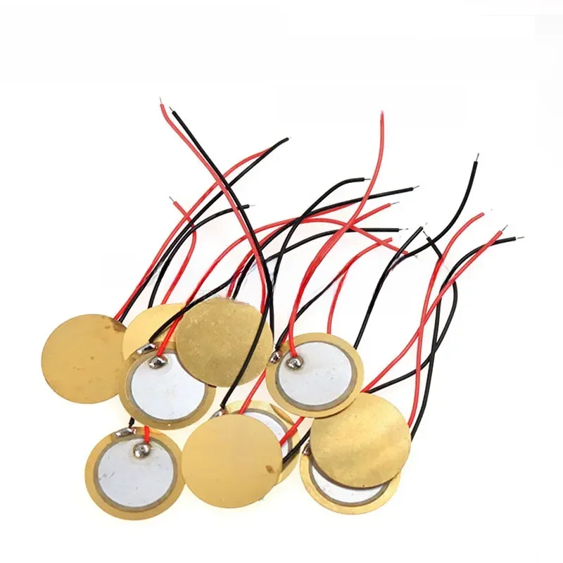 AliExpress - 5-10 Stuks Piëzo Piëzo Keramische Wafer Plaat Element Sirene Sensor Met Draad Voor Zoemer Luidspreker 12/15/18/20/27/35/50 Mm