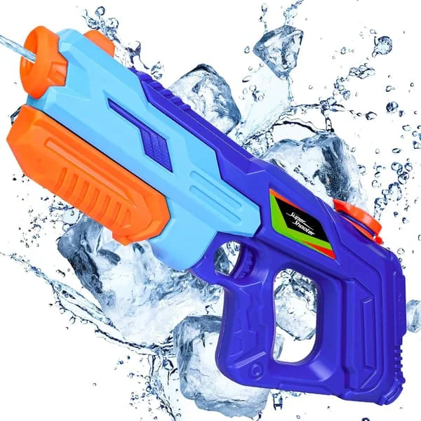 Vattenpistol 10-11 Meters Räckvidd Vattenpistoler för Barn Stor Kapacitet 900ml, Gåva till Barn Pojkar Flickor Sommar Utomhusleksaker Sommar Strand 