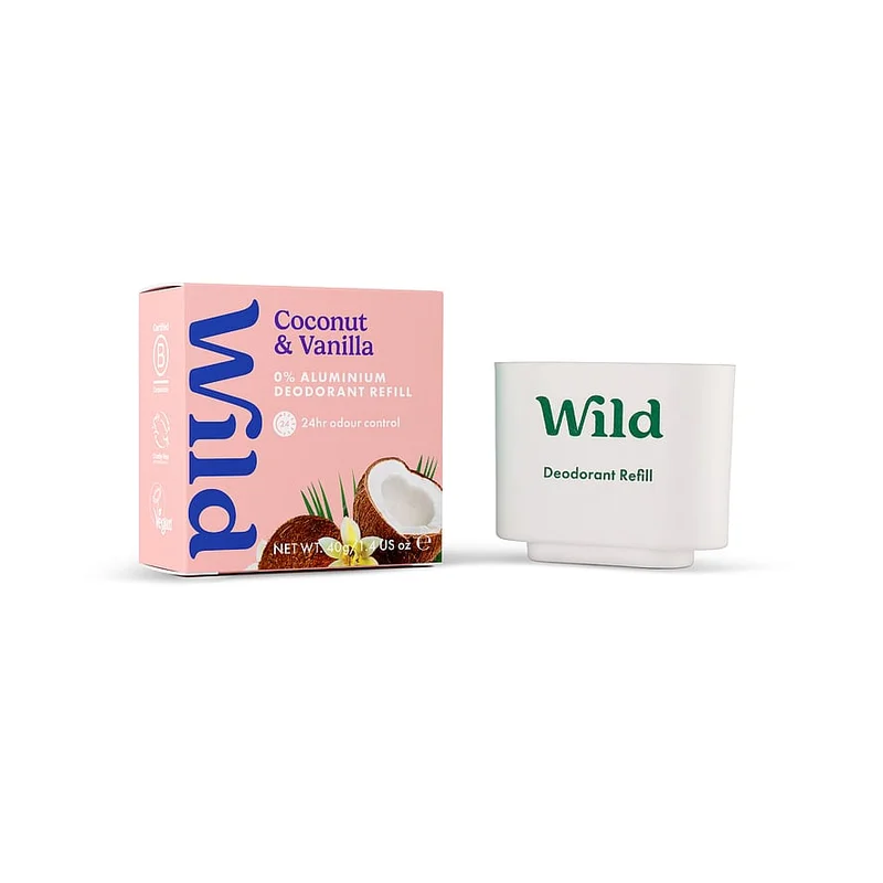 Spar 20% • Køb 2, Wild Deodorant Refill Coconut Vanilla, Parfumer & Dufte, Parfumer & Dufte, Deodorant