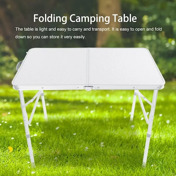 Sammenleggbart Klappbord Camping Utendørs Hage Piknik Aluminium Legering