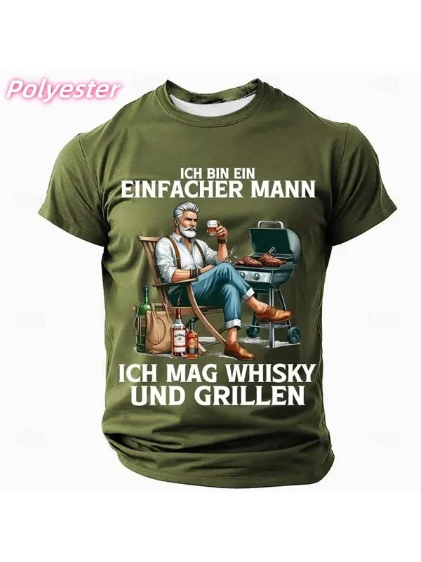 AliExpress - 3D Printed Meat Wine T-shirt For Men Colorful Fun Pattern Tees Summer Casual Round Neck Short-sleeved T Shirts Street Tops