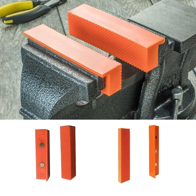 AliExpress - 2 Stuks 4/5/6 Inch Magnetische Zachte Pad Kaak Rubber Voor Metalen Bankschroef Bench Machine Tools voor Metalen Bankschroef Bench Machine