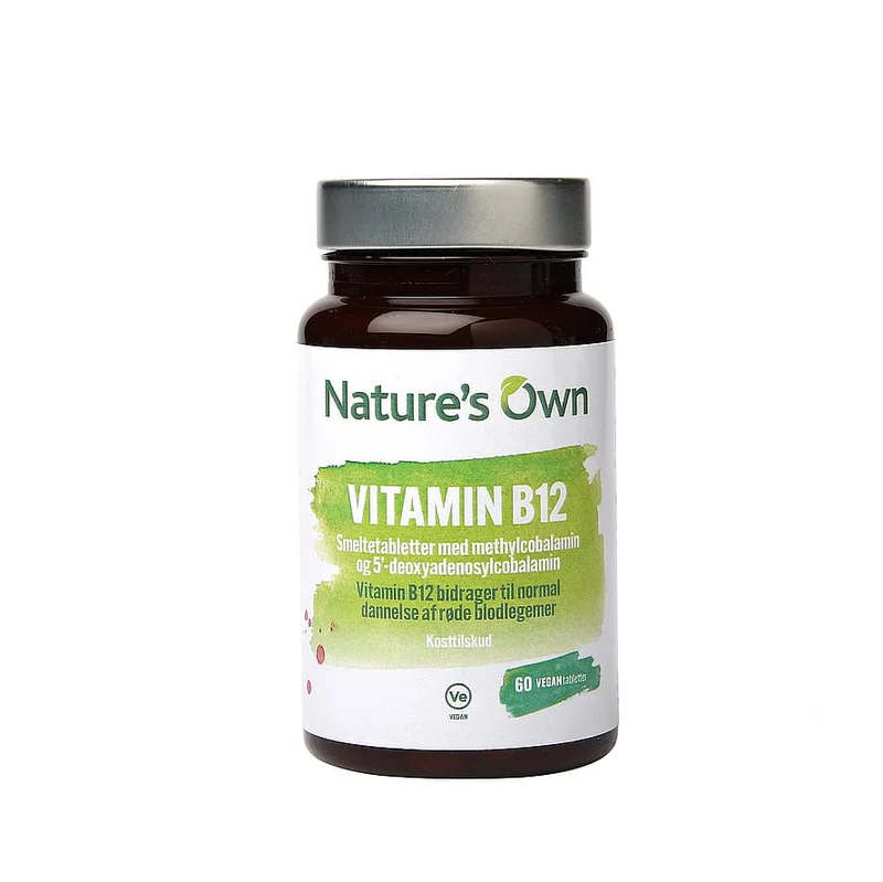 Natures Own Vitamin B12 60 tabl, Helse & Madvarer, B-vitamin, B12 Vitamin