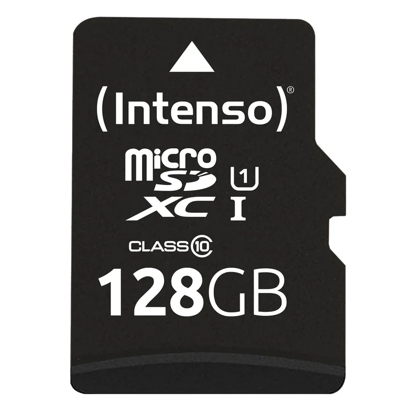 Intenso - Minnekort microSD 128GB UHS-I Svart