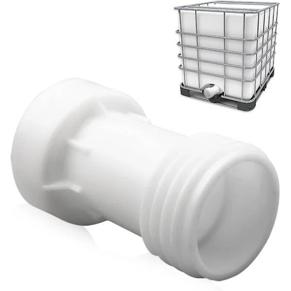 IBC Tank Tillbehör, IBC Adapter S60 x 6 Förlängningsspärr 60mm Ventil Tank 1000L Plast Rak Grovgänga S60 x 6 C Tillbehör