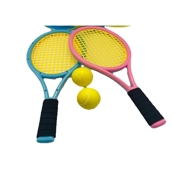 Tennisracket för barn med väska, badmintonbollar för barn (3+ år), utomhus- och inomhusspel för små barn