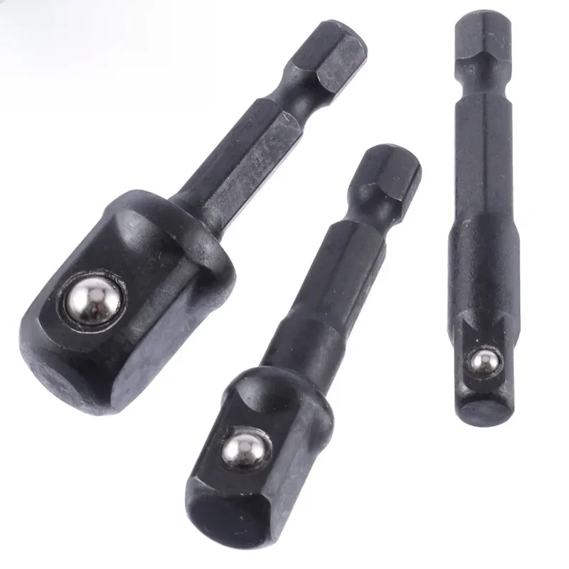 AliExpress - 3 Stuks Impact Socket Adapter 1/4 3/8 1/2 Inch Moer Driver Sockets Hex Shank Extension Voor Schroevendraaier Handvat tool