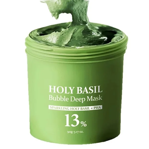 Saint Basil Bubble Deep Cleansing Mask, Kolsyrad Bubble Mud Mask, Rengör Porer, Tar Bort Pormaskar, Koreansk Clay Bubble Wash Mask + br.