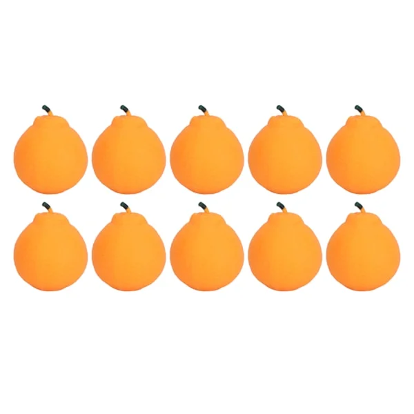 10 stk. klemmelegetøj, naturtro appelsin-squish-legetøj, sødt frugt-stressaflastende squish-legetøj, interessant dekompressionslegetøj, lille 