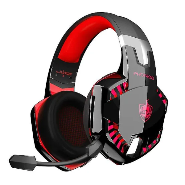Bluetooth Trådlösa Hörlurar med Mikrofon, PS4 Gaming Headset för PC, Xbox One, PS5