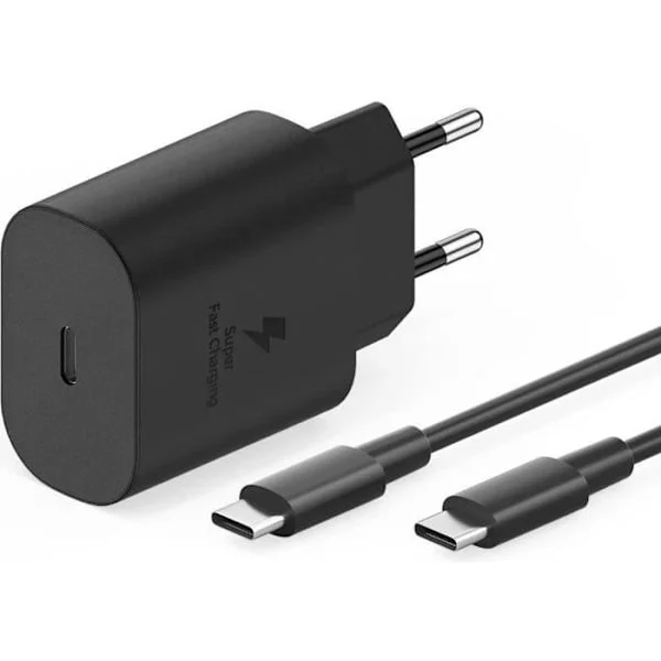 25W USB C Ultra Hurtiglader for Samsung Galaxy A13 4g, A33, A53 5g, S21, S21 Ultra, S21 Plus, S21 FE 5G, S22, A94