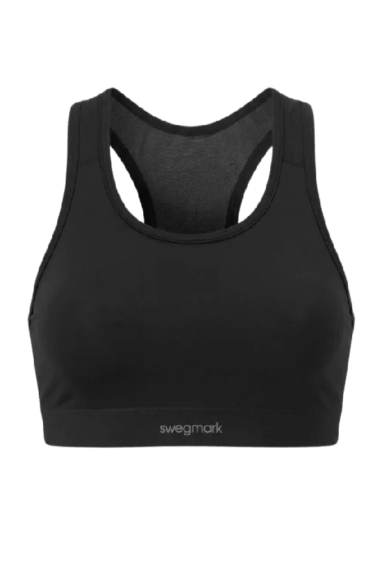 Swegmark Mindful Sport-bh Formade Kupor Bh Dam Svart L