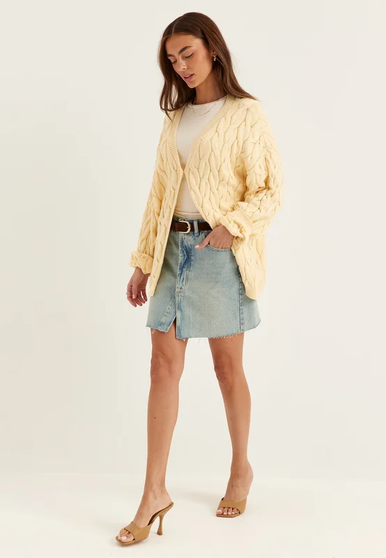 DR. DENIM-Ara Skirt-M08 Drift Pale Used