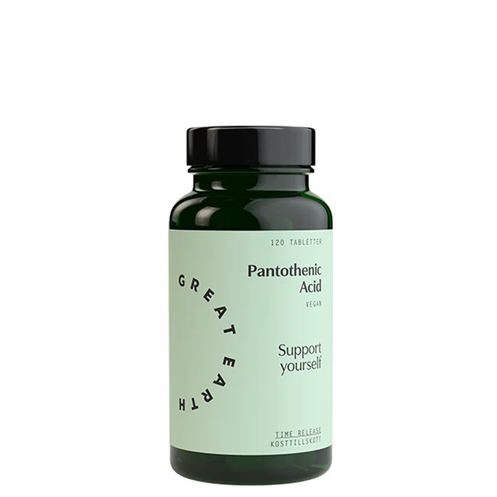 Great Earth Pantotensyra Vitamin B5 120 tabletter