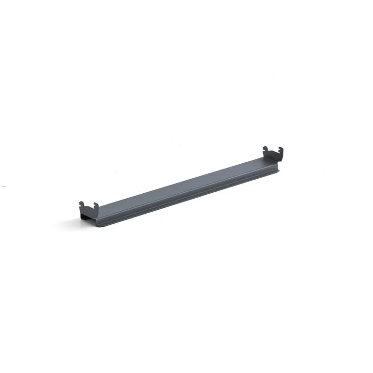 Small parts bin hanging rail for workbench TRUST/ROBUST/SOLID, 670 mm, dark grey