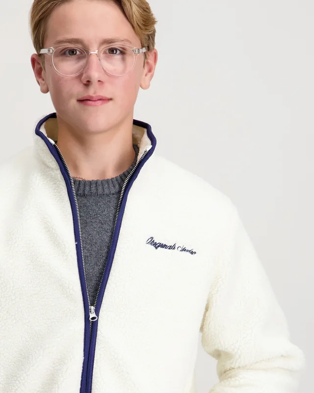 Jack & Jones JORNORREBRO TEDDY JACKET Cremefarben Jacken Jungen - Kids Brand Store