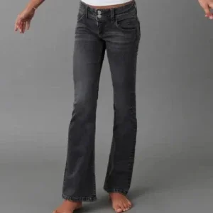 Svarta bootcut jeans Gina Tricot