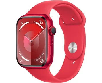 Apple Watch Series 9 GPS + Cellular 45mm (PRODUCT)RED Aluminium Case with (PRODUCT)RED Sport Band - M/L - Fyndvara - Smartare. Ljusare. Mäktigare.