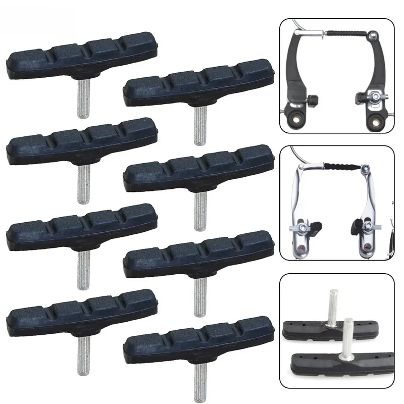 AliExpress - Jeu de plaquettes de frein de vélo, Kit de freins, blocs de frein en V en caoutchouc pour vélo de route et de montagne, chaussures avec 
