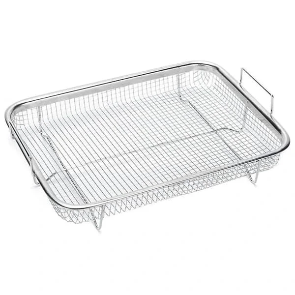 ugnsform, grillkorg i rostfritt stål, non-stick nät, bricka gallerkorg