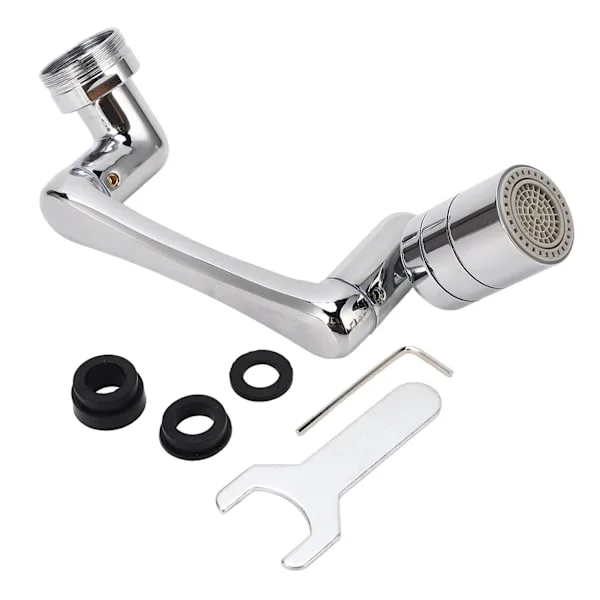 1080 Degree Rotating Faucet Extender Filter Brass Universal 2 Modes Robotic Arm Bathroom Wash Eye Hair Face