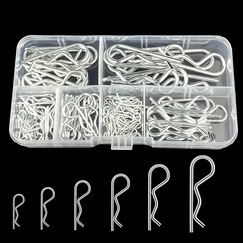 AliExpress - 100/125 Stuks R-Type Splitpennen Set KIt Wave Klink Bolt Vergrendeling Split Clip Hitch Pins M1 M1.2 M1.5 M1.8 M2 M2.5 M3 Gesorteerd In 