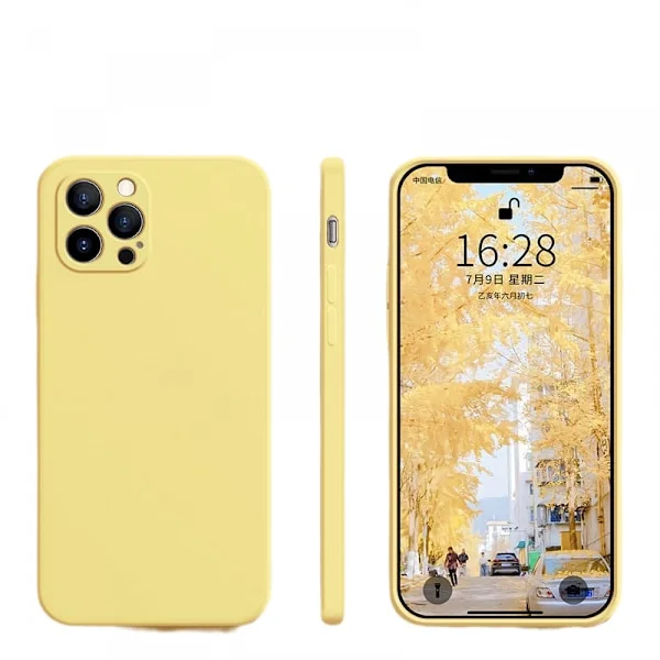 Silikone Cover Kompatibel med iPhone 14 Cover (6,1 tommer) med Kamera Beskyttelse Flydende Silikone Telefon Cover med Mikrofiber For