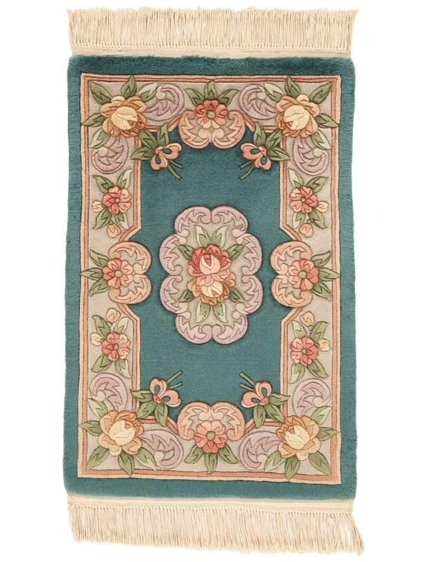 60X90 Tappeto Cinesi 90 Line Orientale Beige/Arancione (Lana, ) Carpetvista