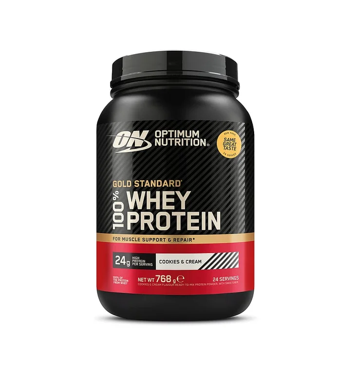 Spar 20% • Køb 2, Optimum Nutrition Gold Standard 100% Cookies & Cream 780 g, Sport & Velvære, Protein & Energi, Proteinpulver