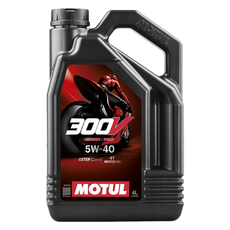 Huile Motul 300V 4T Entièrement Synthétique 4 L