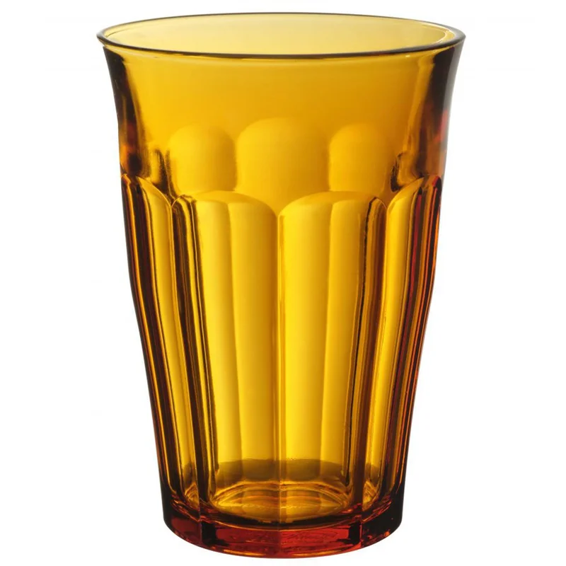 Duralex Picardie glas 36 cl, 6 stk., amber - Gul | KitchenOne