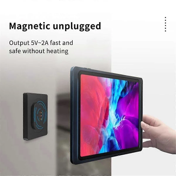 Magnetic Wall-Mounted Charger Wall Charging Socket Tablet Magnetic Holder Compatible with Type Tablet