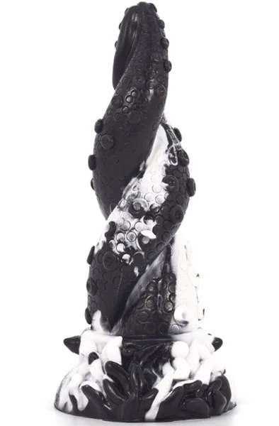 Dildo Tentamix Black-White 20 cm Monster dildo - Blushme.se