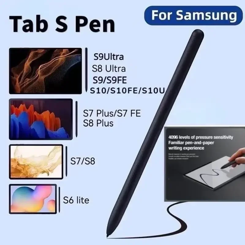 AliExpress - Pour Samsung S Pen pour Samsung Galaxy tablette S8 S7 FE S6 Lite S7 + S8 + S9 S9FE tablette stylet tactile sans Bluetooth