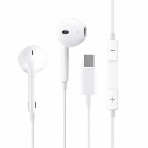 USB C kablede hovedtelefoner med mikrofon, In-Ear Type C hovedtelefoner til telefon, tablet, bærbar computer, stereo støjisolerende hovedtelefoner med
