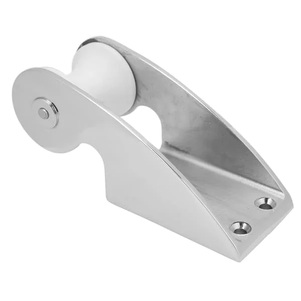 Båt Bog Ankare Rulle Fäste Nylon Trissor Halkskydd Gummi Pad Slitstark Båt Ankare Rulle för Yachter Båtar