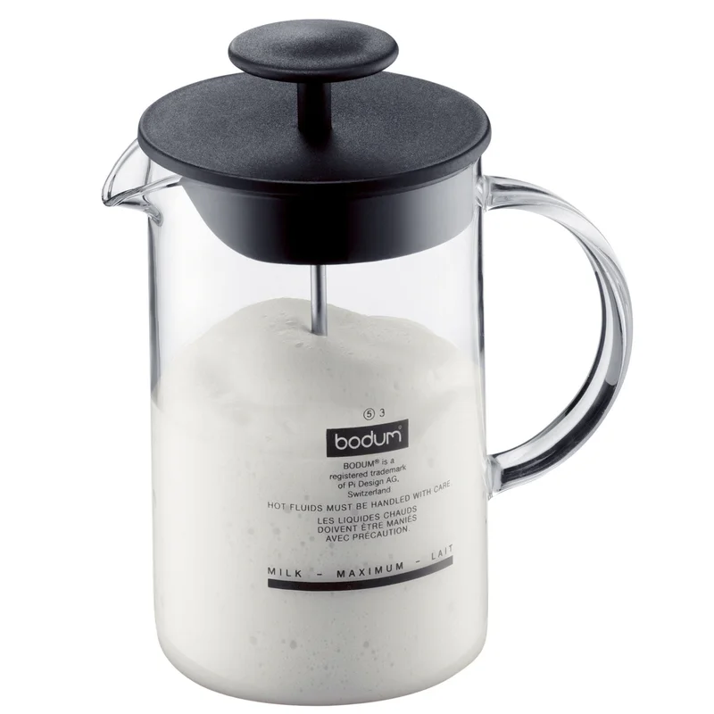 Bodum Latteo mælkeskummer m/glashåndtag, sort | KitchenOne