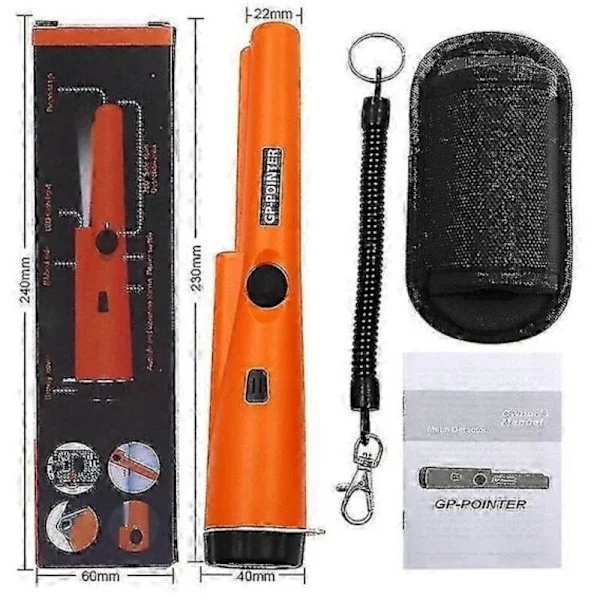 Garrett Pro-Pointer AT vattentät metalldetektor för guld- och skattjakt (orange)