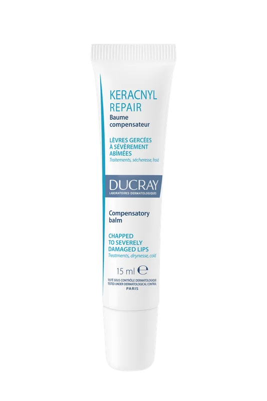 Ducray Keracnyl Repair leppebalm til tørre lepper 15 ml