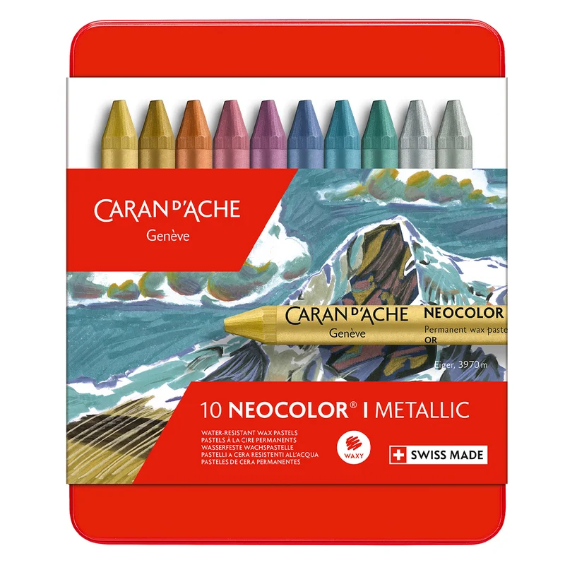 Caran d'Ache Neocolor I Pastelliliidut Metalli 10-sarja