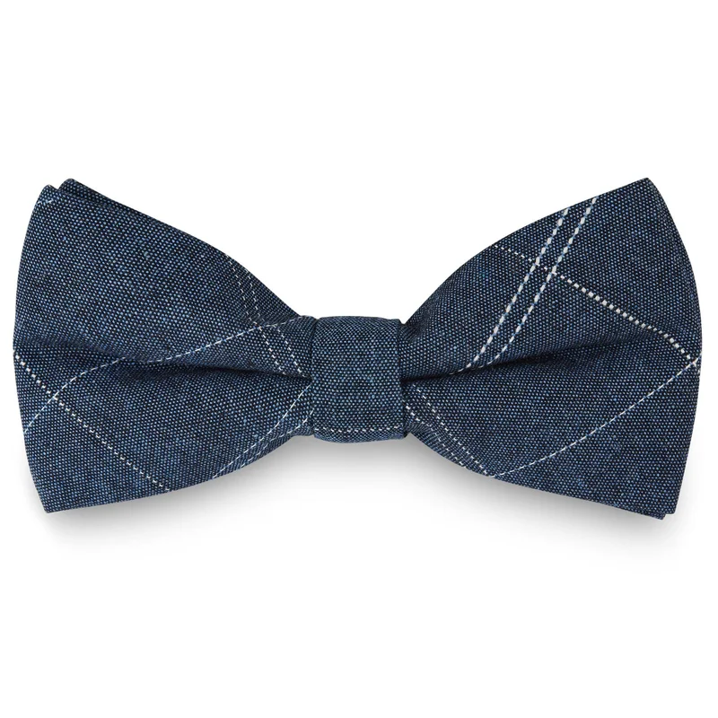 Blaue Jeans Fliege for Men