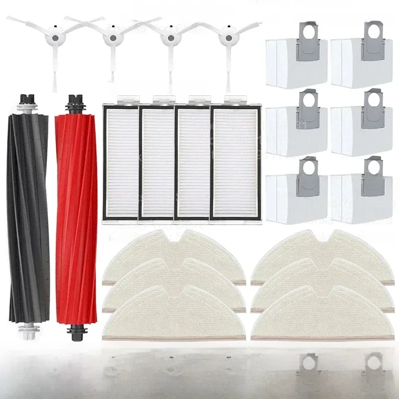 AliExpress - Accessoires pour Roborock Q8 Max Q8 Max + Q5 Pro Q5 Pro +, pièces de rechange, brosse latérale principale, filtre Hepa, vadrouille, sac à