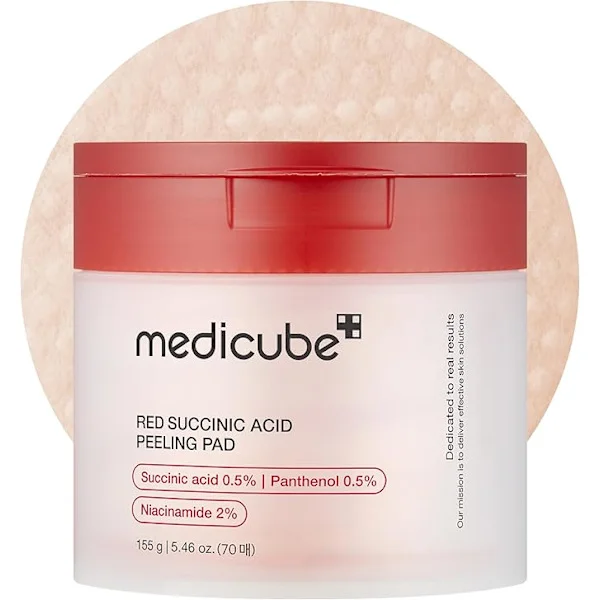 medicube Zero Pore Pads 2.0, Ansigts-tonerpuder med dobbelt tekstur til eksfoliering og porepleje med 4,5 % AHA mælkesyre og 0,45 % BHA salicylsyre