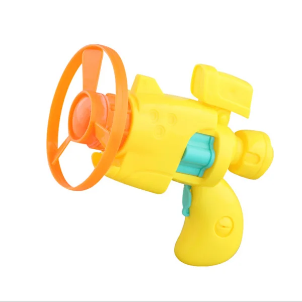 4" (ca 10,2 cm) Färgglad Flygande Super Saucer Launcher Set, Snurrande Skjutande Frisbee Leksaker för Barn, Roliga Flygande Leksaker för Inomhus eller