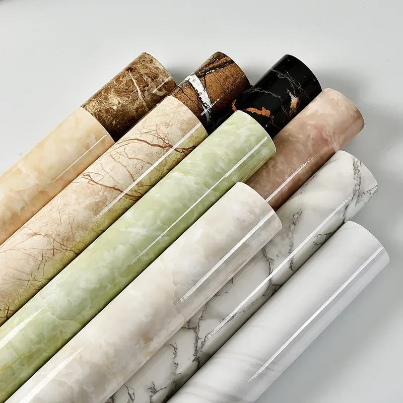AliExpress - Autocollants en marbre auto-adhésifs en PVC pour cuisine, papier peint 173-Verde étanche, papier peint de rebord de fenêtre, autocollants