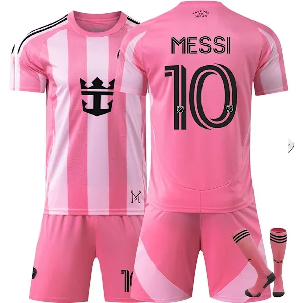 Xbi- 2526 Miami Tröjor Major League Fotboll Tröjor Hem Barn Rosa