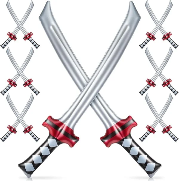 Oppblåsbar Ninja Samurai Sverd Oppblåsbare Ninja Sverd Oppblåst Katana Sverd Leke Oppblåsbar Samurai Sverd Leke Kostyme Tilbehør