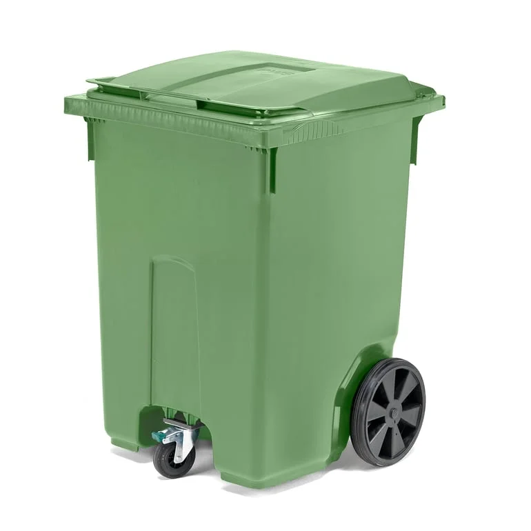 Sopkärl CLASSIC, fronthjul, 370 liter, grön
