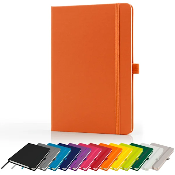Premium A5 Notesbog Ny Linjeret Hardback Journal med Penholder, 196 Sider, Elastiklukning og Bogmærkebånd Notesblok Notesbog Notesblok